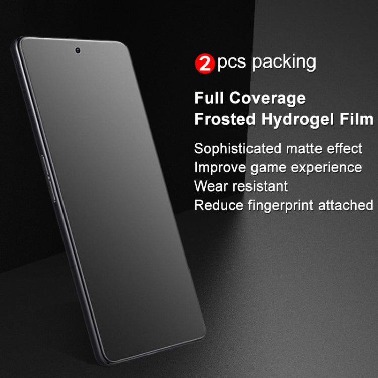 For Xiaomi Redmi K50 Gaming 5G 2 PCS IMAK Hydrogel Film III Full Coverage Screen Protector(Frosted) - by imak | Online Shopping UK | buy2fix