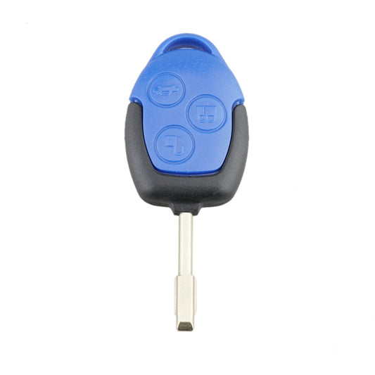 A17 Straight Car Key Shell Round Embryo Metal Embryo Length 35mm for Ford Transit 3-button by buy2fix