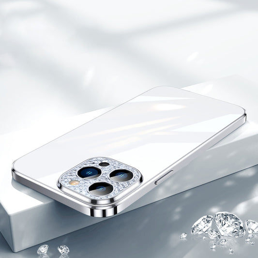 For iPhone 11 SULADA Diamond Lens Protector Plated Frosted Case (Silver) by SULADA