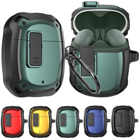 Earphone Protective Case with Switch & Hook For Google Pixel Buds 2(Black) by buy2fix