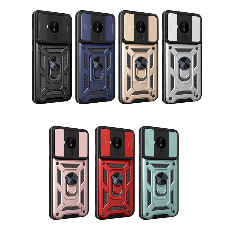 For Nokia C30 Sliding Camera Cover Design TPU+PC Phone Case(Silver) - Nokia Cases by buy2fix | Online Shopping UK | buy2fix