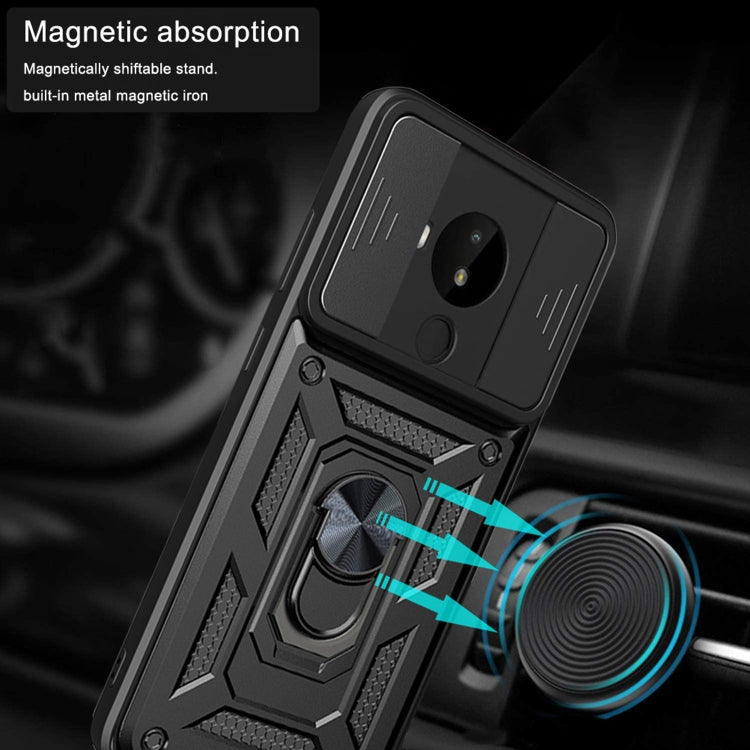For Nokia C30 Sliding Camera Cover Design TPU+PC Phone Case(Silver) - Nokia Cases by buy2fix | Online Shopping UK | buy2fix