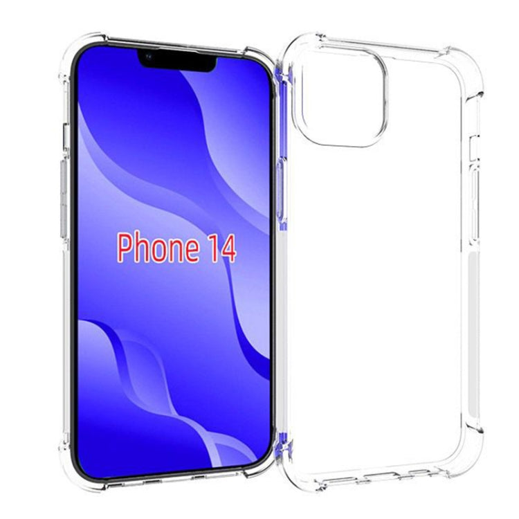 For iPhone 14 Shockproof TPU Phone Case (Transparent) - iPhone 14 Cases by buy2fix | Online Shopping UK | buy2fix