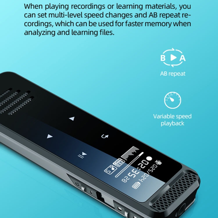 Q55 Smart HD Noise Reduction Voice Control Recording Pen, Capacity:8GB(Black) - Recording Pen by buy2fix | Online Shopping UK | buy2fix