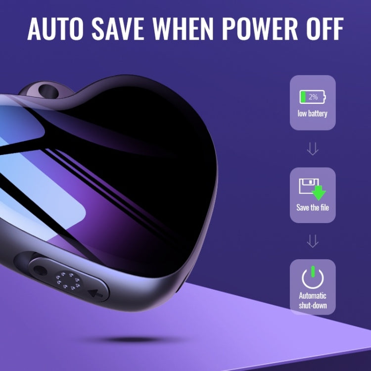 Q66 Heart Pendant Smart HD Noise Reduction Voice Control Recording Pen, Capacity:32GB by buy2fix