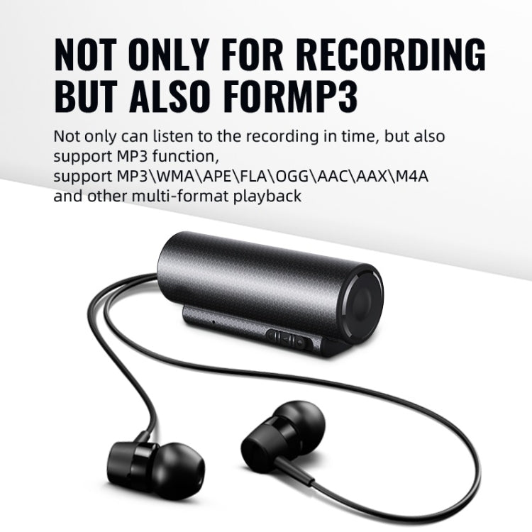 Q76 Smart HD Noise Reduction Voice Control Strong Magnetic Recording Pen, Capacity:4GB(Black) - Recording Pen by buy2fix | Online Shopping UK | buy2fix