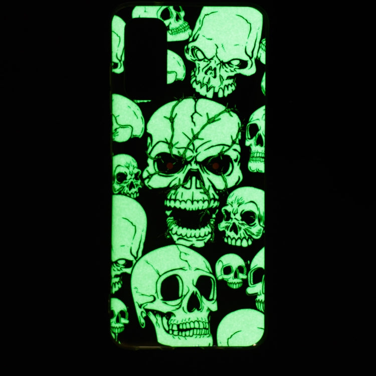 For Samsung Galaxy A13 4G Luminous TPU Protective Phone Case(Skull) - Galaxy Phone Cases by buy2fix | Online Shopping UK | buy2fix