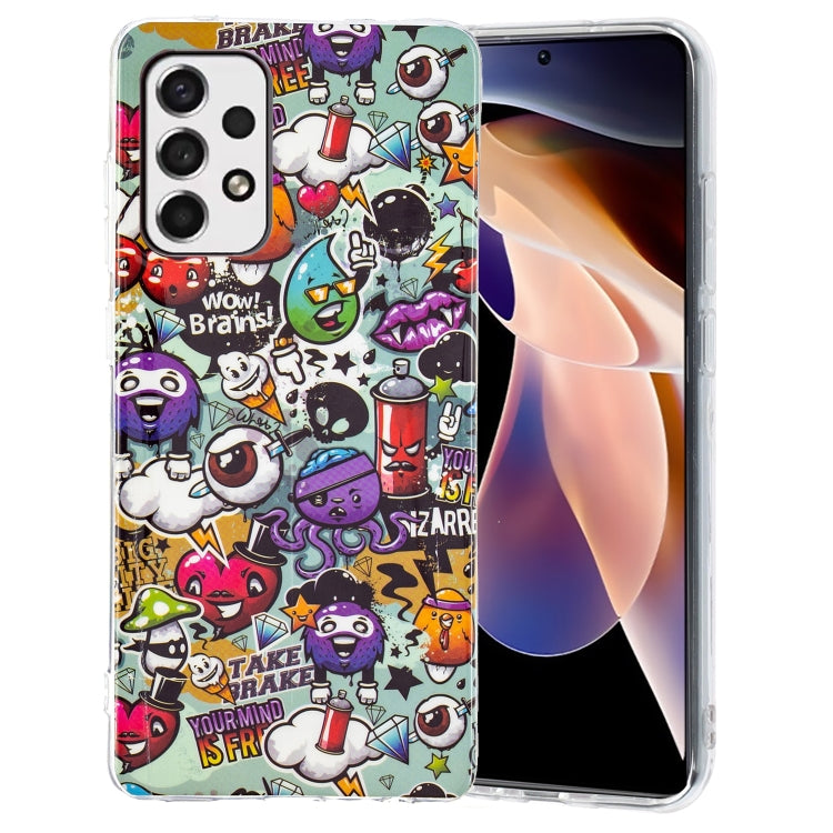 For Samsung Galaxy A33 5G Luminous TPU Protective Phone Case(Graffiti) - Galaxy Phone Cases by buy2fix | Online Shopping UK | buy2fix