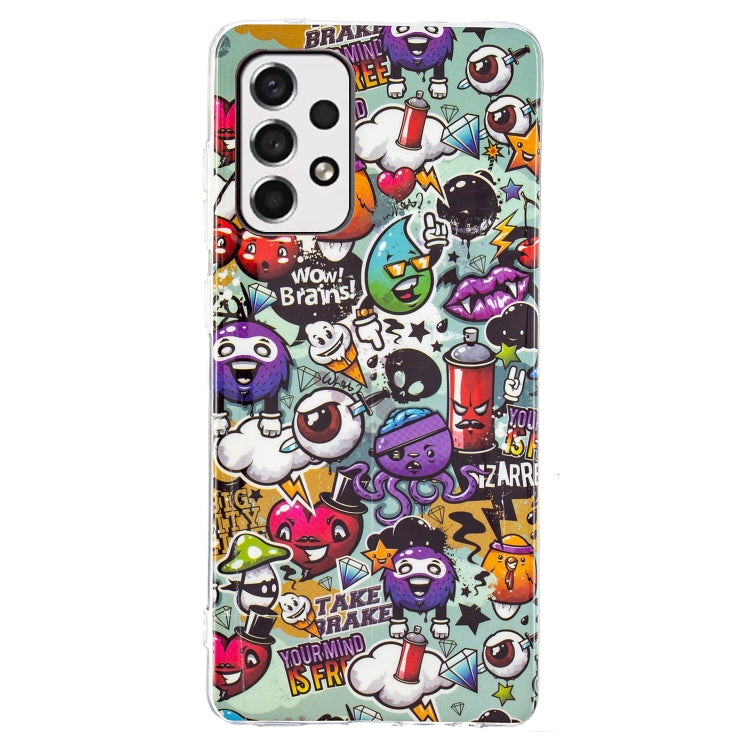 For Samsung Galaxy A33 5G Luminous TPU Protective Phone Case(Graffiti) - Galaxy Phone Cases by buy2fix | Online Shopping UK | buy2fix