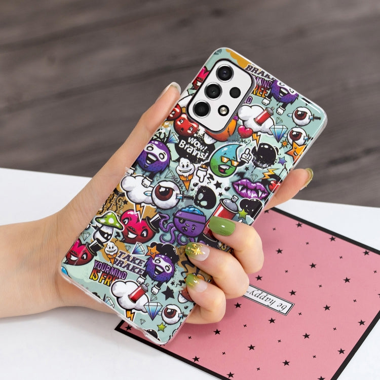 For Samsung Galaxy A33 5G Luminous TPU Protective Phone Case(Graffiti) - Galaxy Phone Cases by buy2fix | Online Shopping UK | buy2fix
