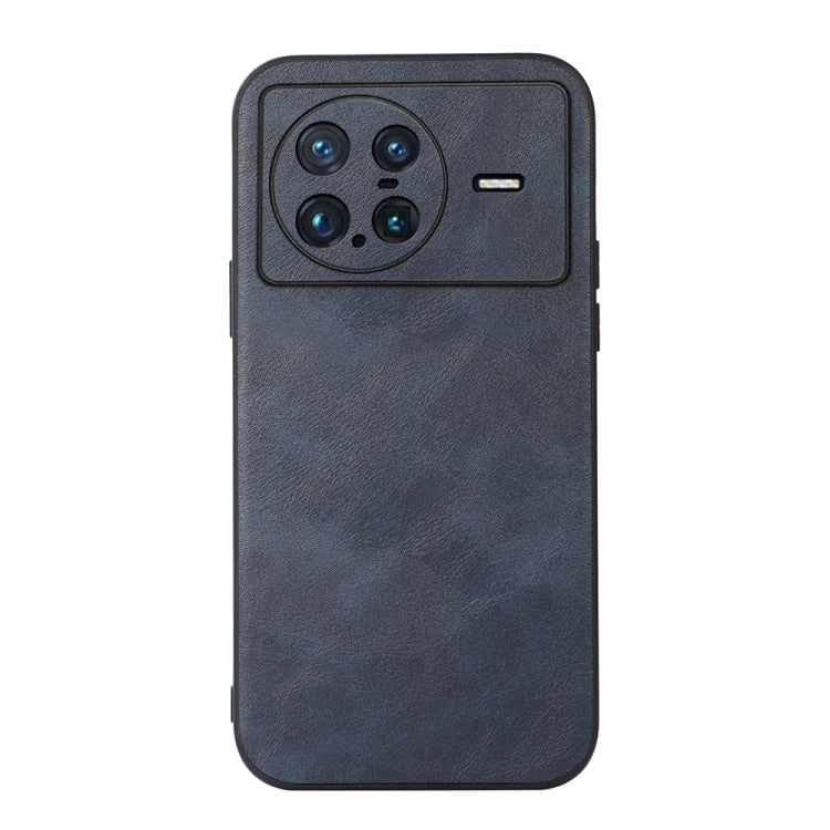 For vivo X Note Cowhide Texture PU Phone Case(Blue) - vivo Cases by buy2fix | Online Shopping UK | buy2fix