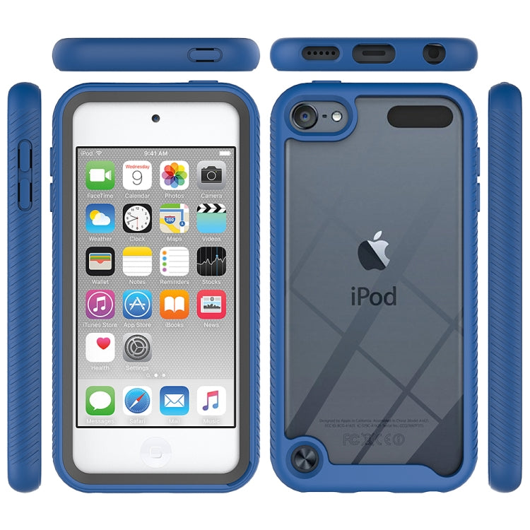 For iPod Touch 5 / 6 / 7 Two-layer Design Shockproof PC + TPU Protective Case(Light Blue) by buy2fix