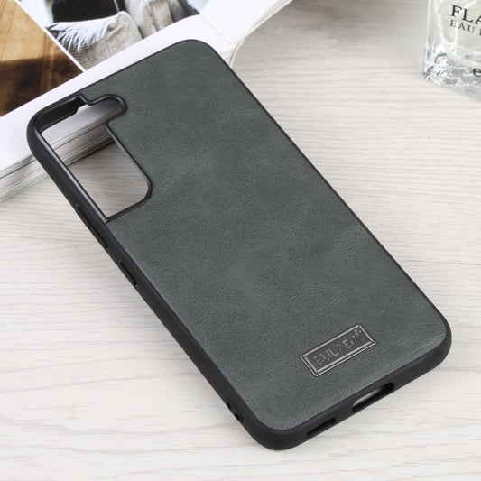 For Samsung Galaxy S22 5G SULADA Shockproof TPU + Handmade Leather Phone Case(Green) by SULADA