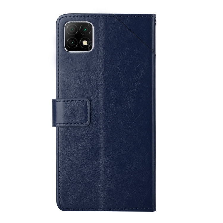 For Wiko T3 Y Stitching Horizontal Flip Leather Phone Case(Blue) - More Brand by buy2fix | Online Shopping UK | buy2fix