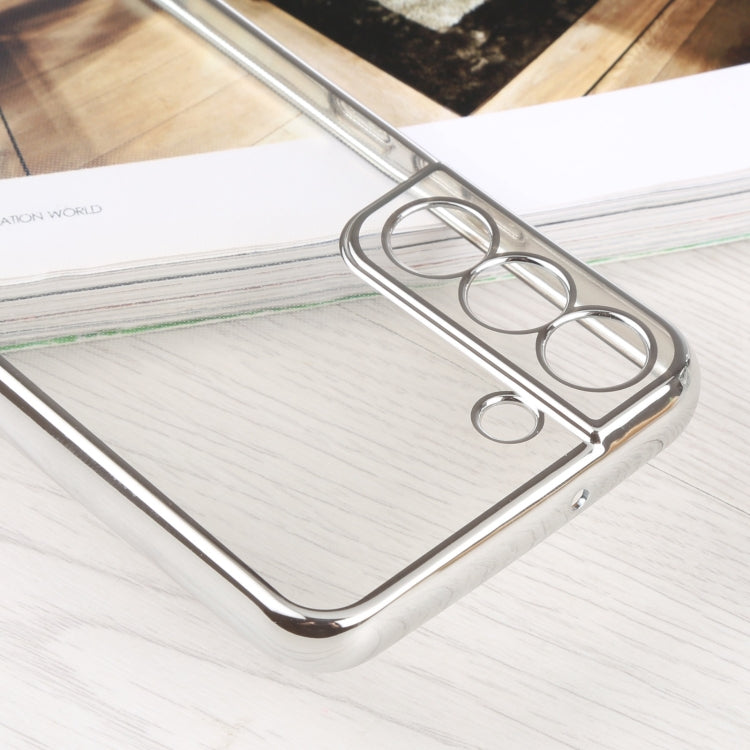 For Samsung Galaxy S22 5G SULADA Elastic Silicone Edge + TPU Phone Case(Silver) - Galaxy S22 5G Cases by SULADA | Online Shopping UK | buy2fix