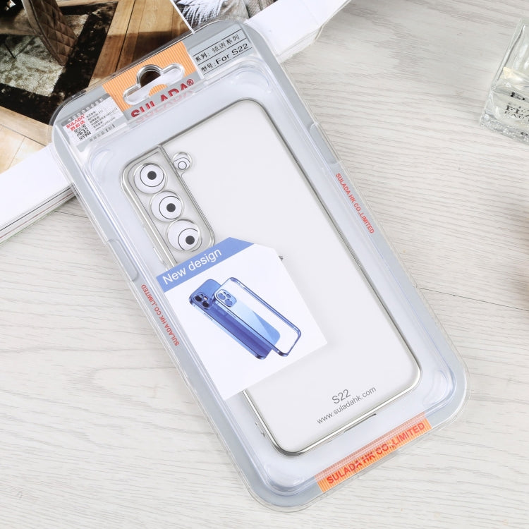 For Samsung Galaxy S22 5G SULADA Elastic Silicone Edge + TPU Phone Case(Silver) - Galaxy S22 5G Cases by SULADA | Online Shopping UK | buy2fix