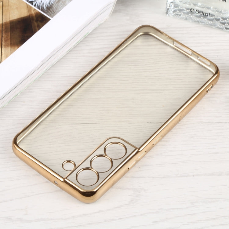 For Samsung Galaxy S22 5G SULADA Elastic Silicone Edge + TPU Phone Case(Gold) - Galaxy S22 5G Cases by SULADA | Online Shopping UK | buy2fix