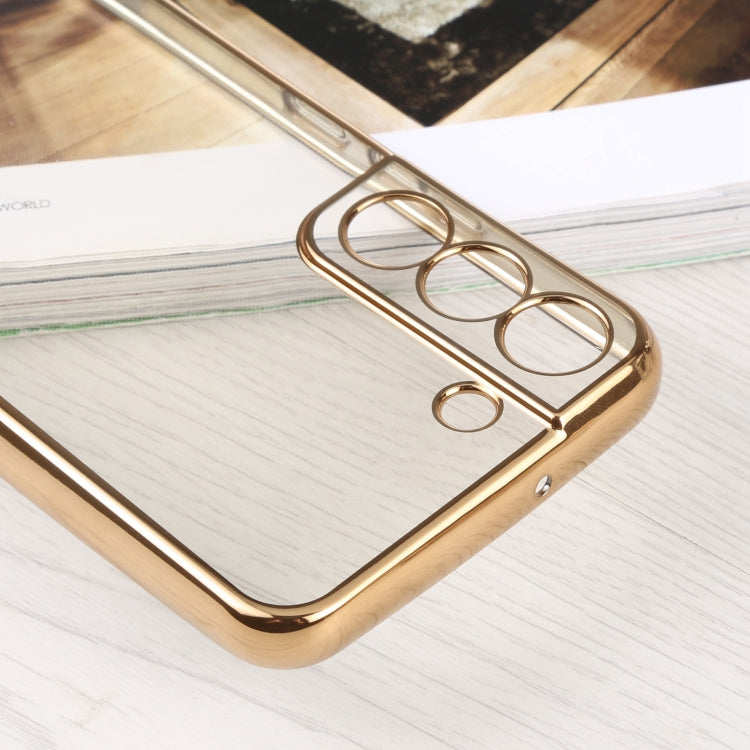 For Samsung Galaxy S22 5G SULADA Elastic Silicone Edge + TPU Phone Case(Gold) - Galaxy S22 5G Cases by SULADA | Online Shopping UK | buy2fix