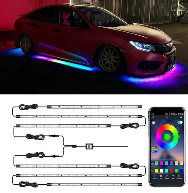 Car Modification Symphony Voice Control LED Chassis Lights, Specification:4 x 60cm + 2 x 180cm - Atmosphere lights by buy2fix | Online Shopping UK | buy2fix