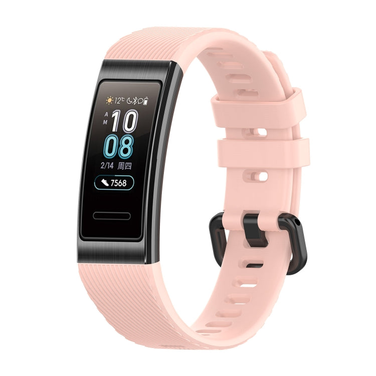 For Huawei Band 3 & 4 Pro Silicone Watch Band(Pink) - Watch Bands by buy2fix | Online Shopping UK | buy2fix