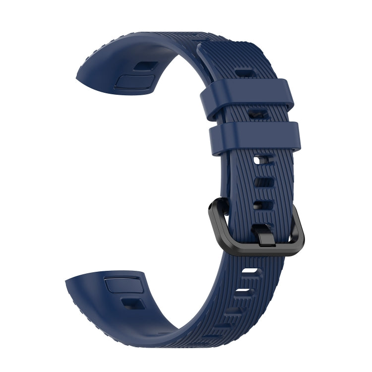 For Huawei Band 3 & 4 Pro Silicone Watch Band(Navy Blue) - Watch Bands by buy2fix | Online Shopping UK | buy2fix