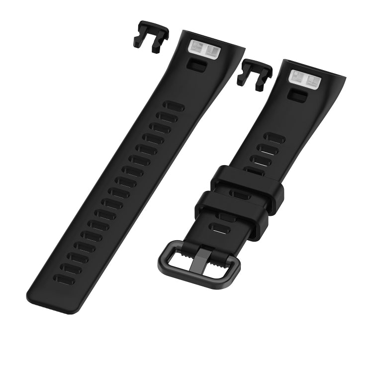 For Huawei Band 3 & 4 Pro Silicone Watch Band(Black) - Watch Bands by buy2fix | Online Shopping UK | buy2fix