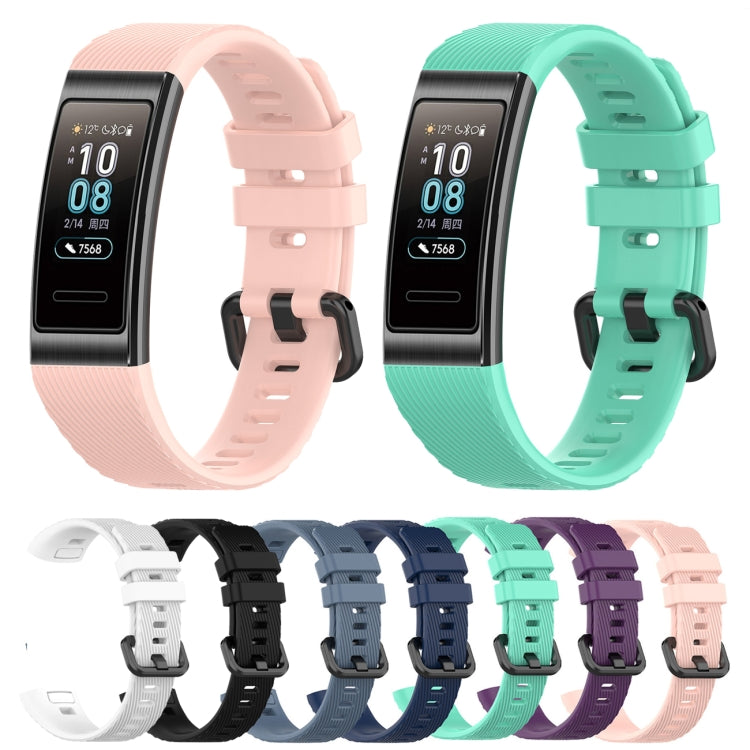 For Huawei Band 3 & 4 Pro Silicone Watch Band(Pink) - Watch Bands by buy2fix | Online Shopping UK | buy2fix
