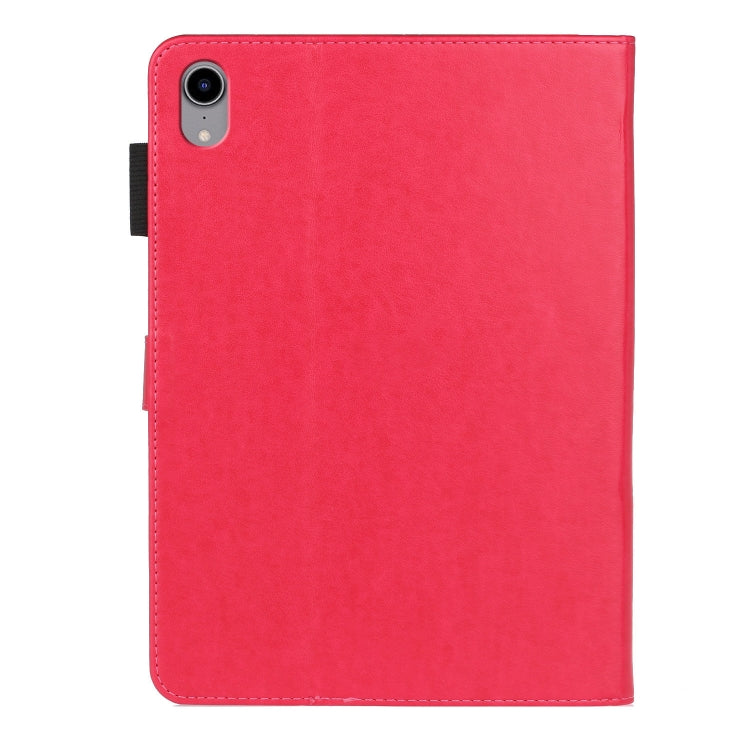 For iPad mini 2024 / mini 6 Embossed Butterfly Pattern Smart Leather Tablet Case(Rose Red) - iPad mini 6 Cases by buy2fix | Online Shopping UK | buy2fix