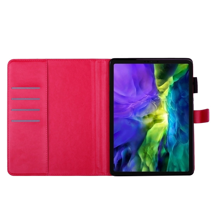 For iPad mini 2024 / mini 6 Embossed Butterfly Pattern Smart Leather Tablet Case(Rose Red) - iPad mini 6 Cases by buy2fix | Online Shopping UK | buy2fix