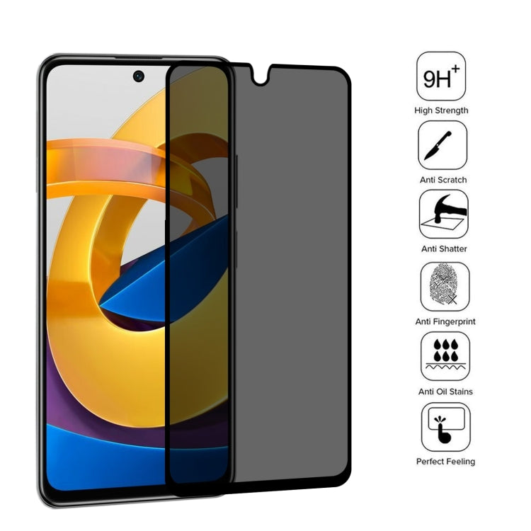 Full Cover Anti-peeping Tempered Glass Film For Xiaomi Poco M4 Pro 5G - by buy2fix | Online Shopping UK | buy2fix