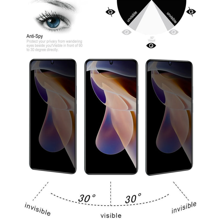 Full Cover Anti-peeping Tempered Glass Film For Xiaomi Redmi Note 11 Pro+ 5G - by buy2fix | Online Shopping UK | buy2fix