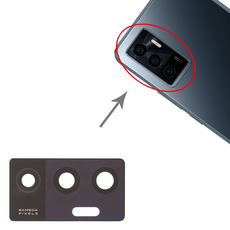 For vivo V23e / V23e 5G 10pcs Back Camera Lens - Camera Parts by buy2fix | Online Shopping UK | buy2fix
