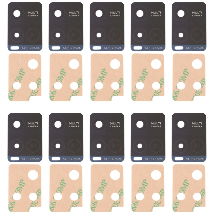 For vivo Y32 V2158A 10pcs Back Camera Lens - Camera Parts by buy2fix | Online Shopping UK | buy2fix