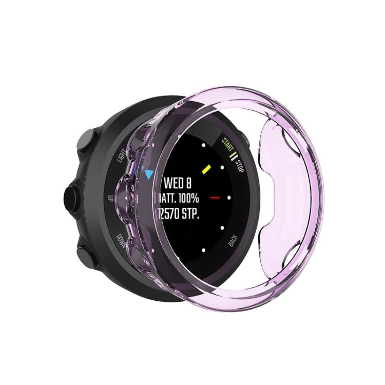 For Garmin Forerunner 45 TPU Protective Shell(Transparent Purple) - Watch Cases by buy2fix | Online Shopping UK | buy2fix