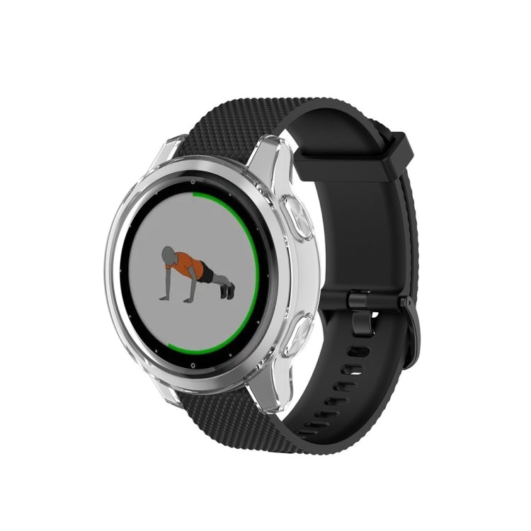 For Garmin Vivoactive 4S TPU Protective Shell(Transparent White) by buy2fix