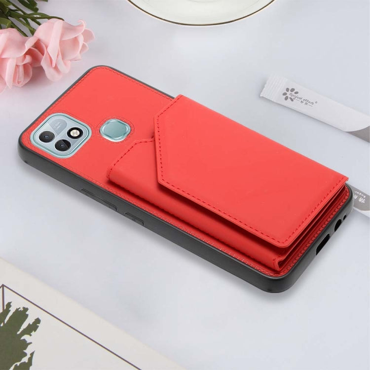For Infinix Hot 10i / Smart 5 Pro Skin Feel PU + TPU + PC Phone Case(Red) by buy2fix