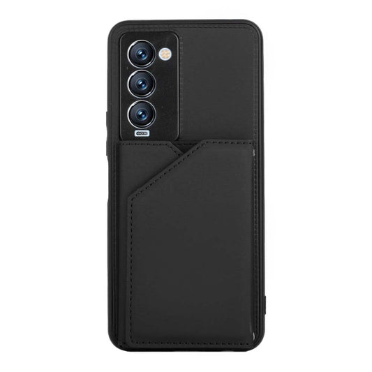 For Tecno Camon 18 Premier Skin Feel PU + TPU + PC Phone Case(Black) by buy2fix