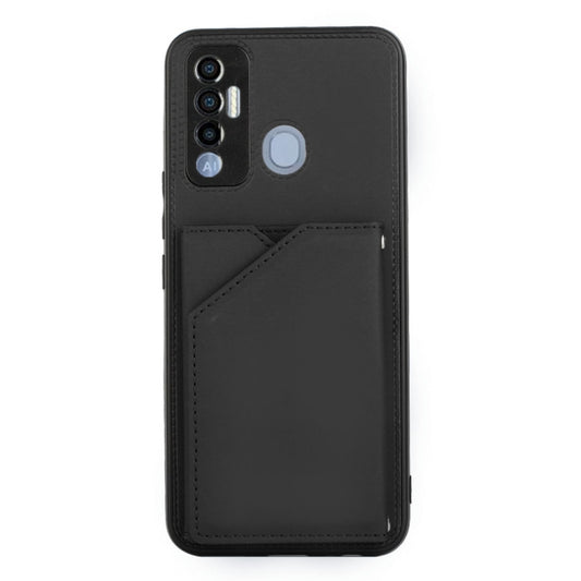 For Tecno Spark 7P Skin Feel PU + TPU + PC Phone Case(Black) by buy2fix