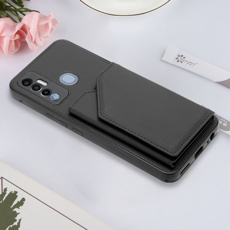 For Tecno Spark 7P Skin Feel PU + TPU + PC Phone Case(Black) - Tecno Cases by buy2fix | Online Shopping UK | buy2fix