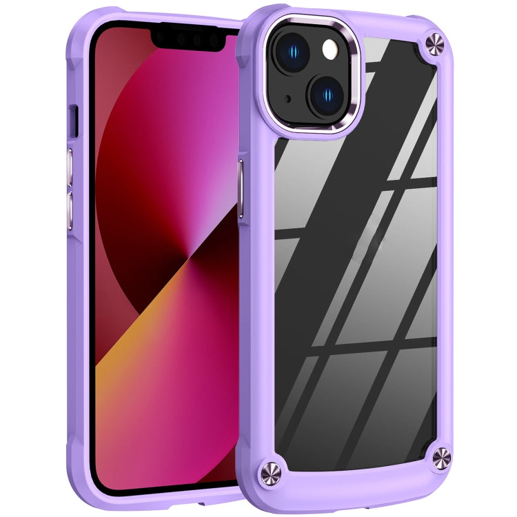 For iPhone 11 TPU + PC Lens Protection Phone Case (Purple) - iPhone 11 Cases by buy2fix | Online Shopping UK | buy2fix