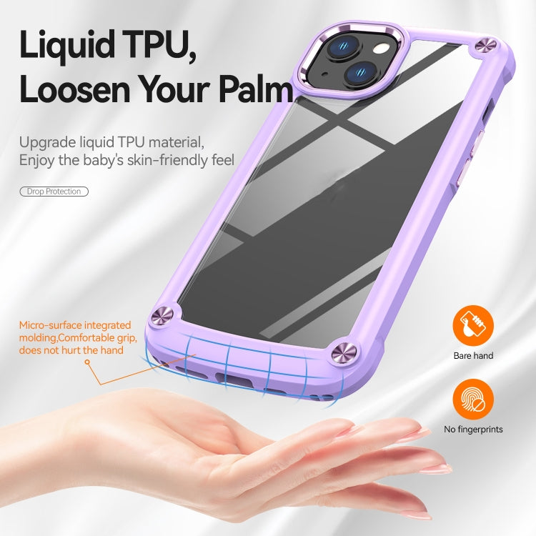 For iPhone 11 TPU + PC Lens Protection Phone Case (Purple) - iPhone 11 Cases by buy2fix | Online Shopping UK | buy2fix
