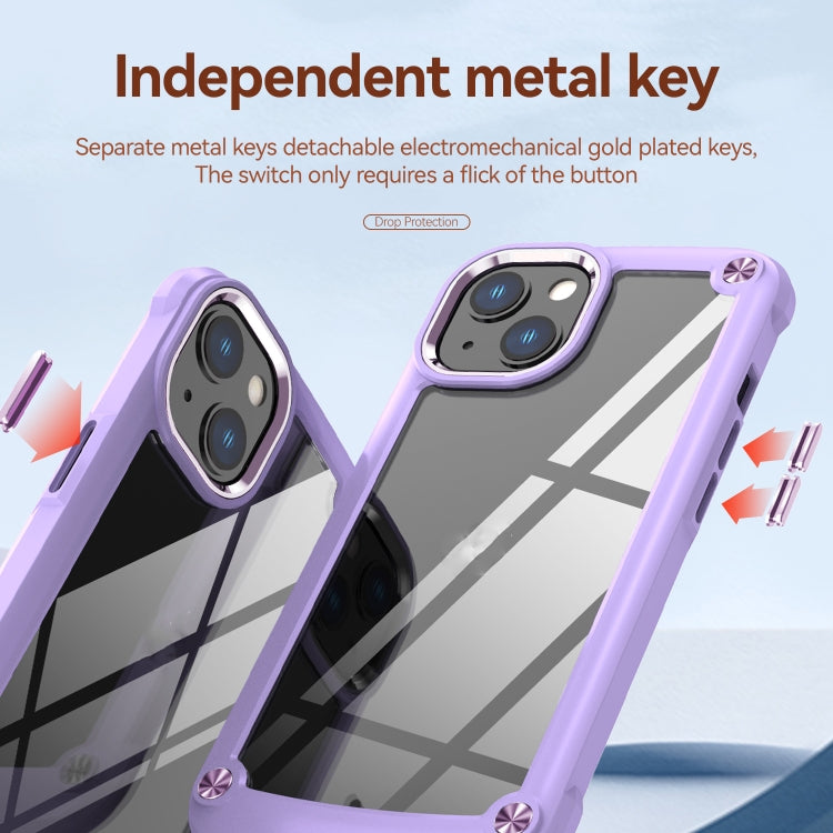 For iPhone 11 TPU + PC Lens Protection Phone Case (Purple) - iPhone 11 Cases by buy2fix | Online Shopping UK | buy2fix