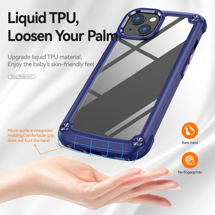 For iPhone 11 Pro TPU + PC Lens Protection Phone Case(Blue) - iPhone 11 Pro Cases by buy2fix | Online Shopping UK | buy2fix
