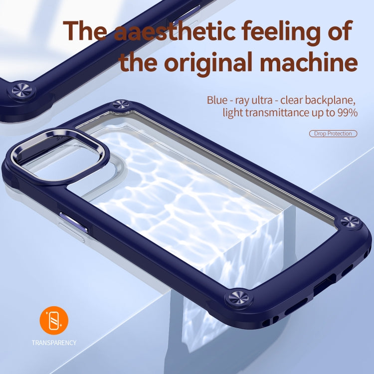 For iPhone 11 Pro TPU + PC Lens Protection Phone Case(Blue) - iPhone 11 Pro Cases by buy2fix | Online Shopping UK | buy2fix