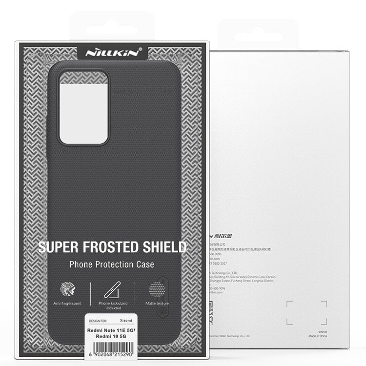 For Xiaomi Redmi Note 11E / Redmi 10 5G NILLKIN Frosted PC Phone Case(Blue) by NILLKIN