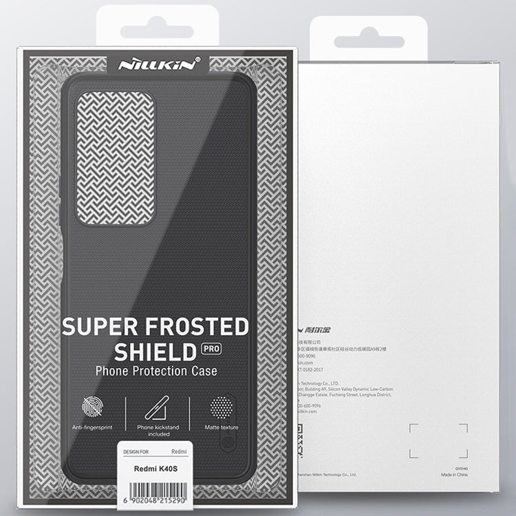 For Xiaomi Redmi K40S NILLKIN Frosted Shield Pro PC + TPU Phone Case(Black) by NILLKIN