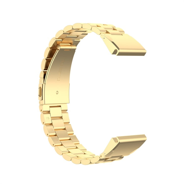 For Garmin Fenix 5 Stainless Steel Watch Band(Golden) - Watch Bands by buy2fix | Online Shopping UK | buy2fix