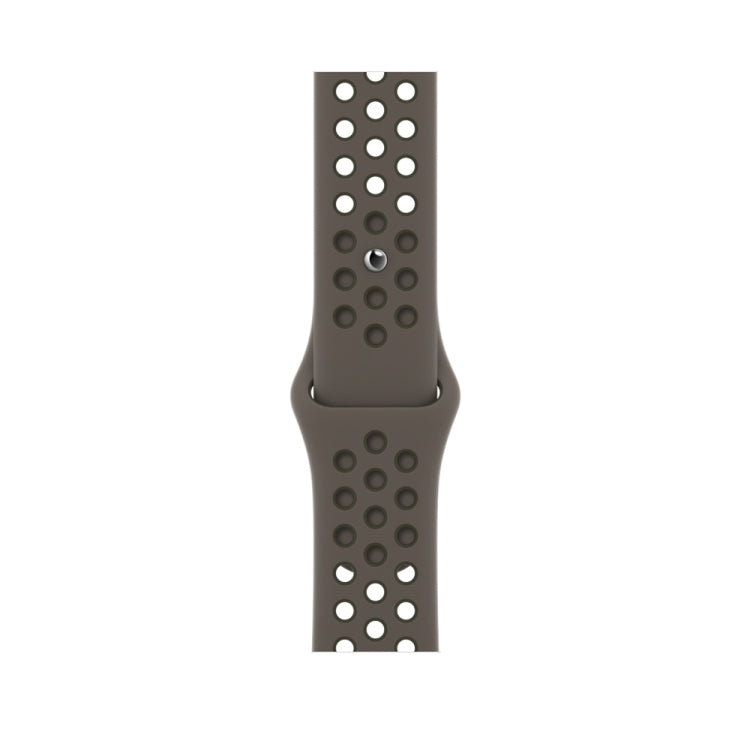 Sport Silicone Watch Band For Apple Watch Ultra 49mm&Watch Ultra 2 49mm / Series 9&8&7 45mm / SE 3&SE 2&6&SE&5&4 44mm / 3&2&1 42mm(Olive Gray/Cargo Khaki) - Watch Bands by buy2fix | Online Shopping UK | buy2fix
