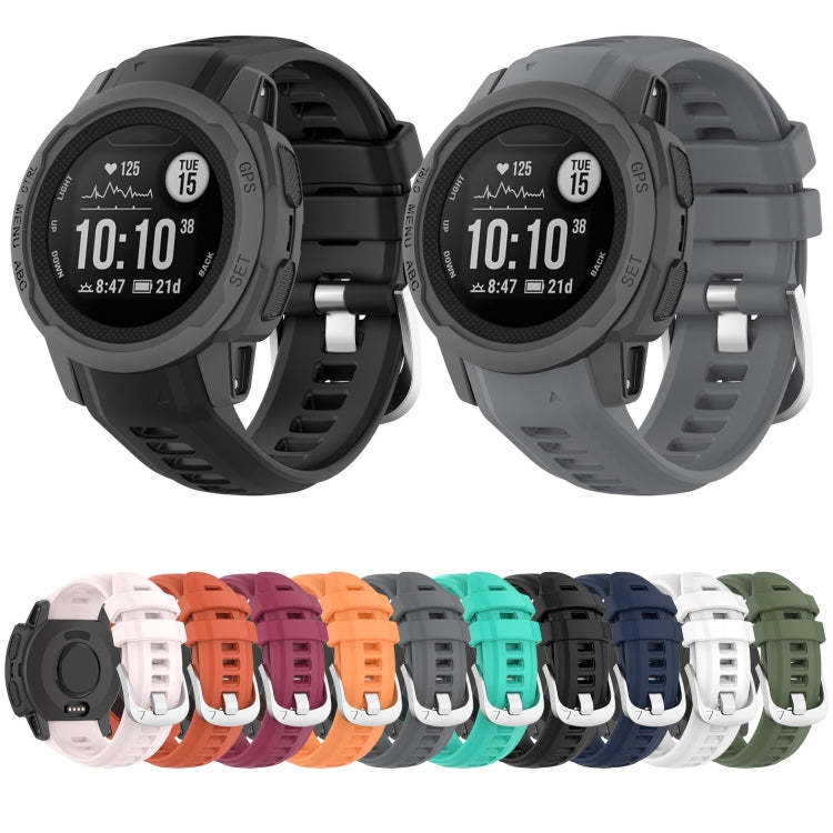For Garmin Instinct 2S Silicone Watch Band(White) by buy2fix
