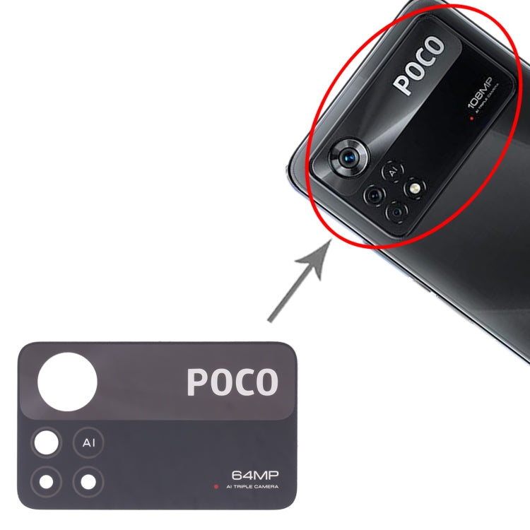 10 PCS Back Camera Lens For Xiaomi Poco X4 Pro 5G - Camera by buy2fix | Online Shopping UK | buy2fix